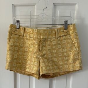 Sparkly Gold Banana Republic Shorts